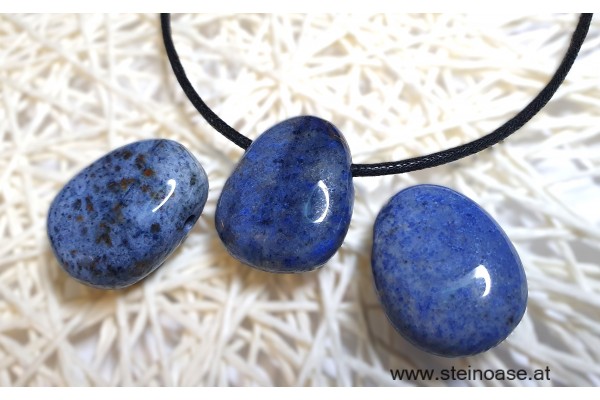 Anhänger Dumortierit gebohrt